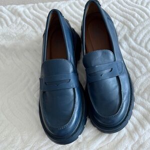 Franco Sarto Blue Loafers